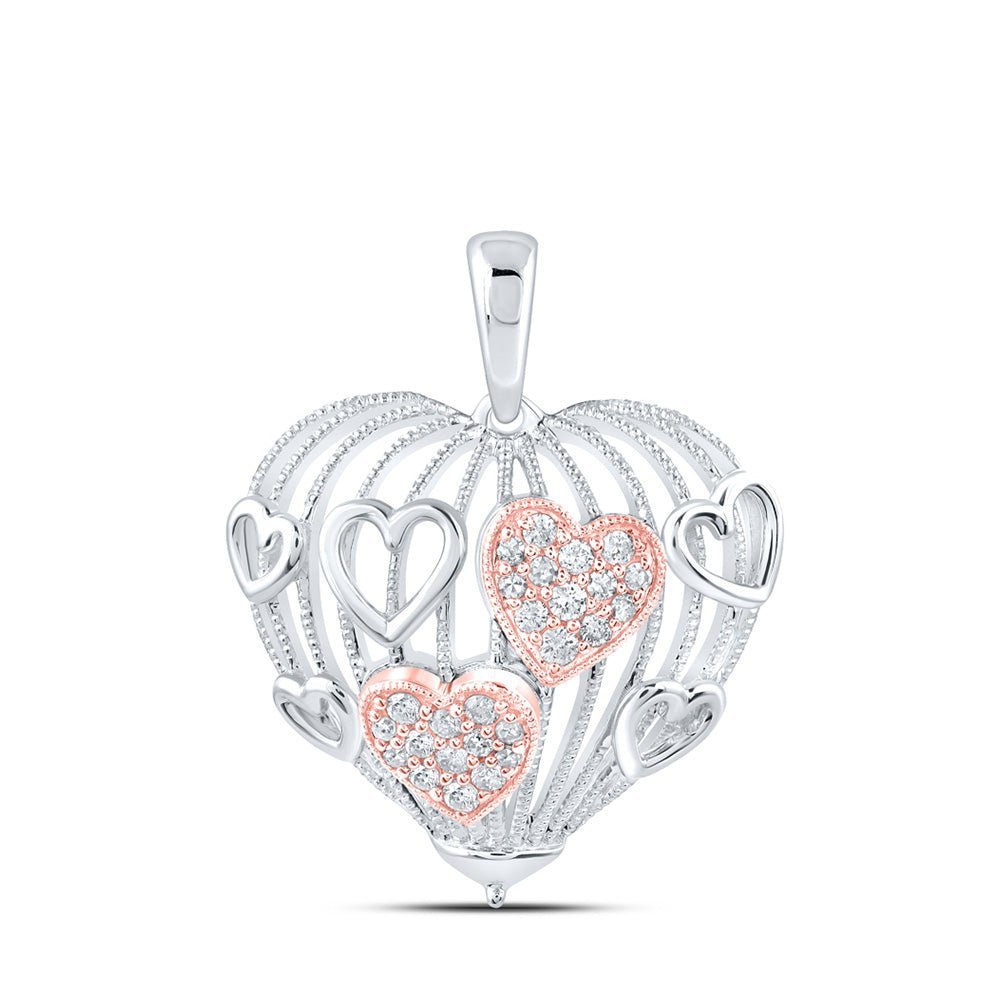 Captivating Love's Embrace Diamond Pendant - Splendid Jewellery