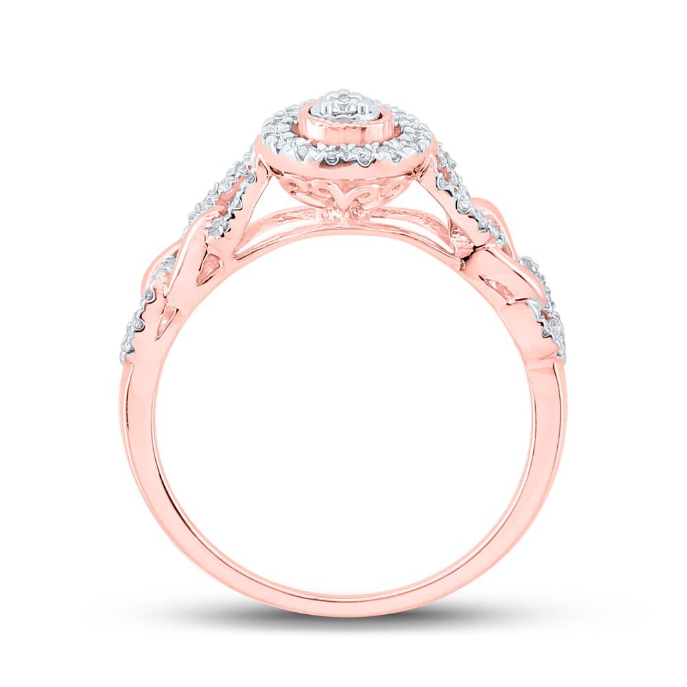 Captivating Teardrop Diamond Cluster Ring - Splendid Jewellery