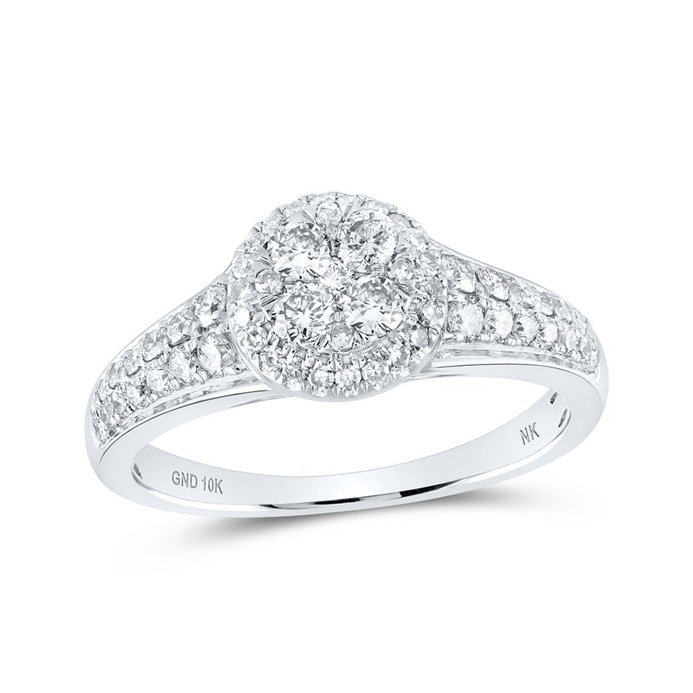 Dazzling Brilliance Diamond Cluster Ring - Splendid Jewellery