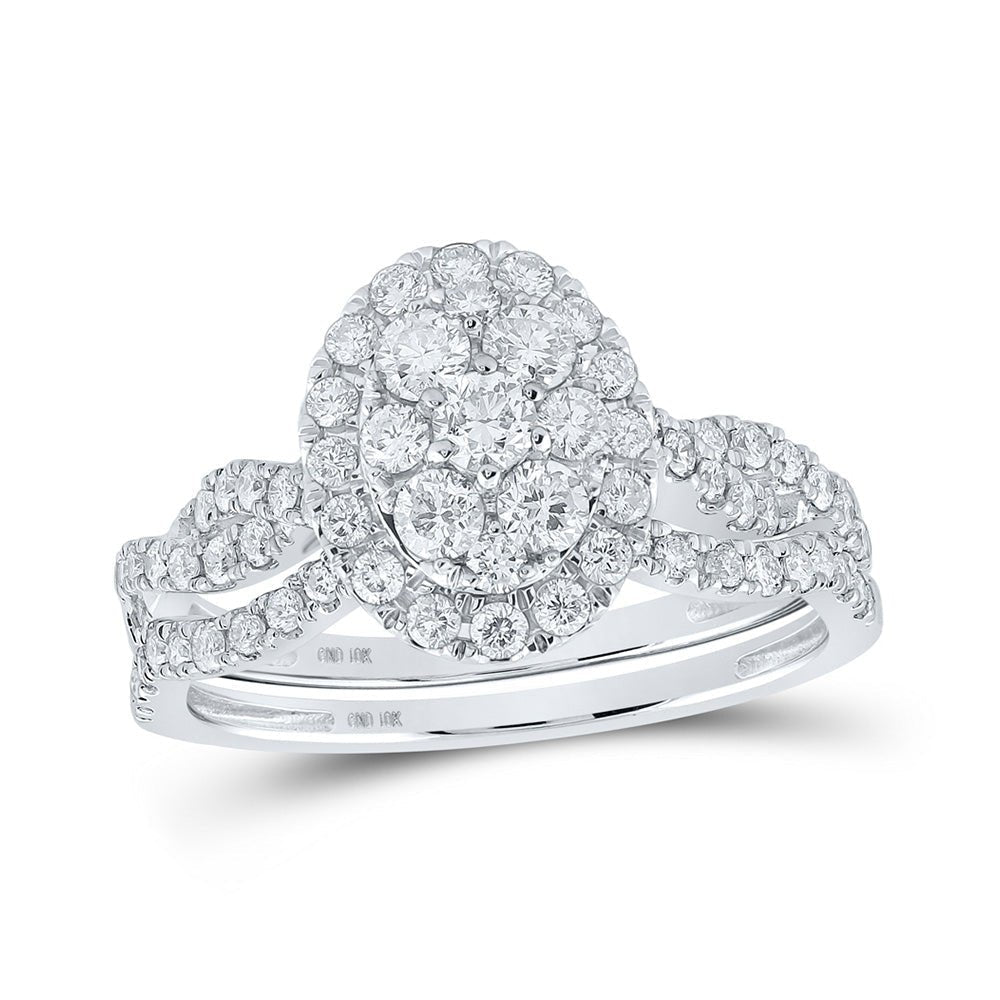 Dazzling Diamond Delight Bridal Wedding Ring Set - Splendid Jewellery