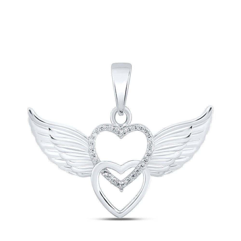 Enchanted Wings of Love Diamond Pendant - Splendid Jewellery