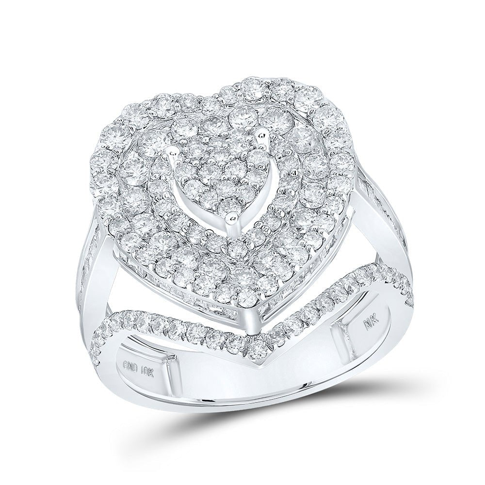 Enchanting Love Story Diamond Heart Ring - Splendid Jewellery