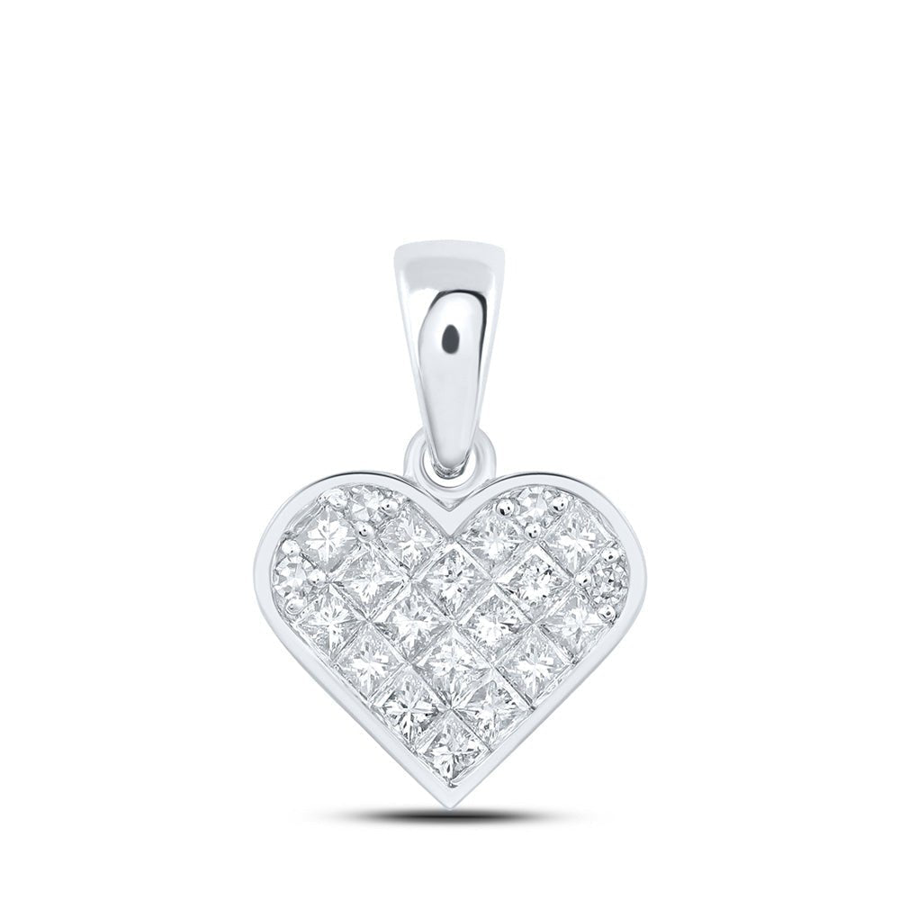 Enchanting Love's Diamond Heart Pendant - Splendid Jewellery