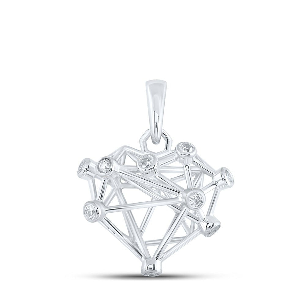 Enchanting Love's Embrace Diamond Heart Pendant - Splendid Jewellery