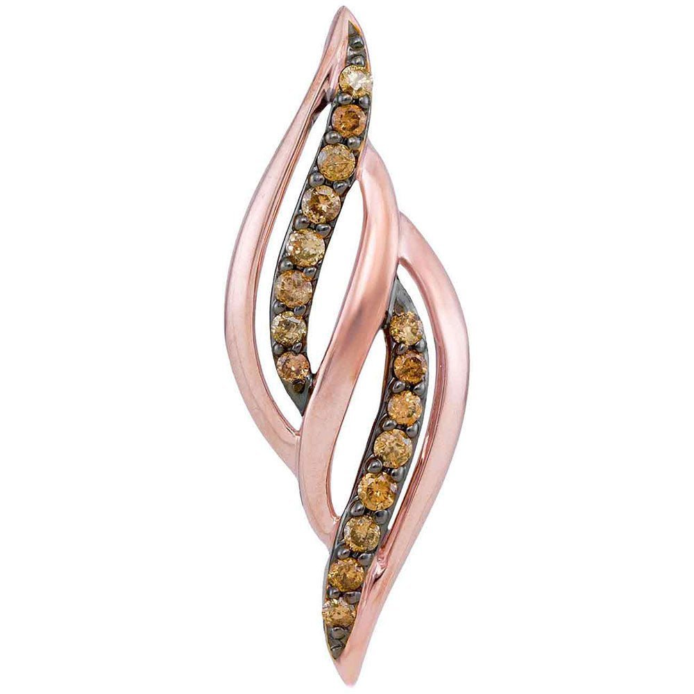 Enchanting Rose Gold Brown Diamond Pendant - A Captivating Celebration of Elegance - Splendid Jewellery