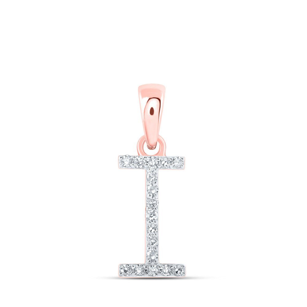 Enchanting Rose Gold Diamond Initial Pendant: A Dazzling Expression of Elegance - Splendid Jewellery