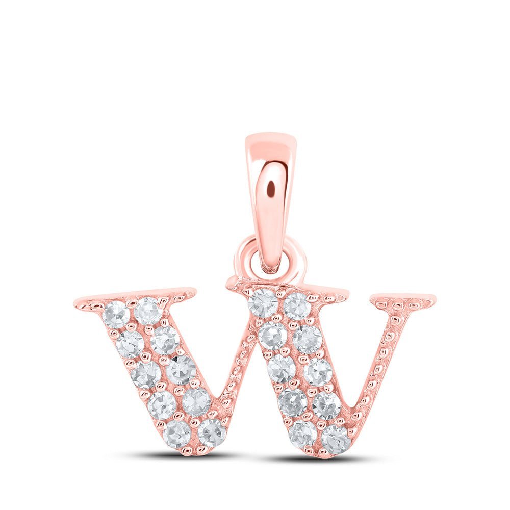 Enchanting Rose Gold Diamond Initial Pendant: A Personalized Symbol of Love and Elegance - Splendid Jewellery