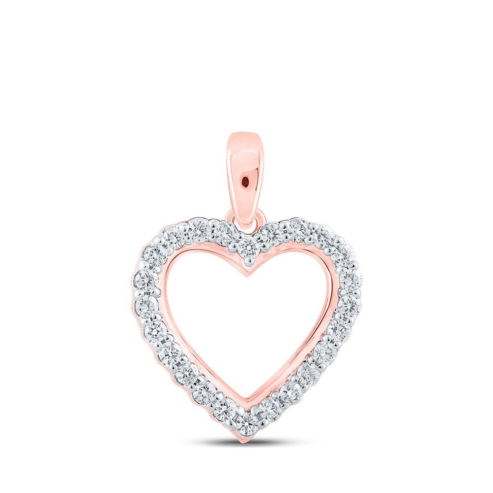 Enchanting Rose Gold Diamond Love Pendant - Splendid Jewellery