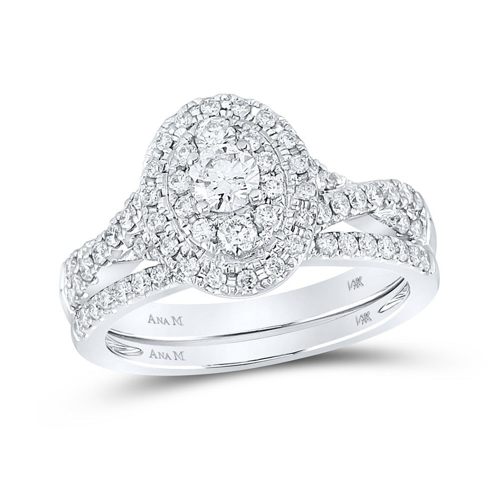 Eternal Love 1 Carat Round Diamond Bridal Wedding Ring Set - Splendid Jewellery