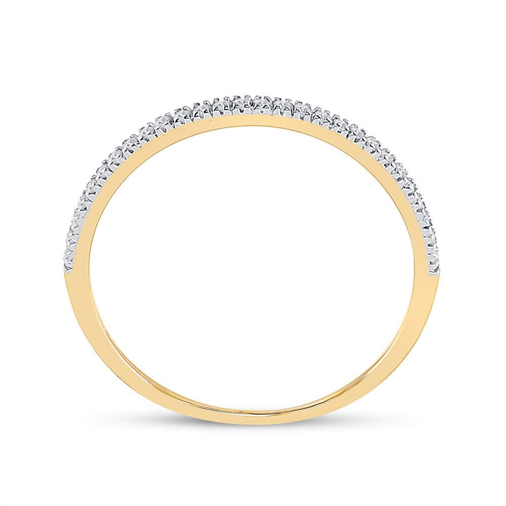 Eternal Love 10kt Yellow Gold Diamond Halo Bridal Wedding Ring Band Set - Splendid Jewellery