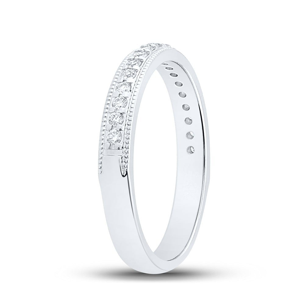 Eternal Love 14kt White Gold Diamond Wedding Band - Splendid Jewellery