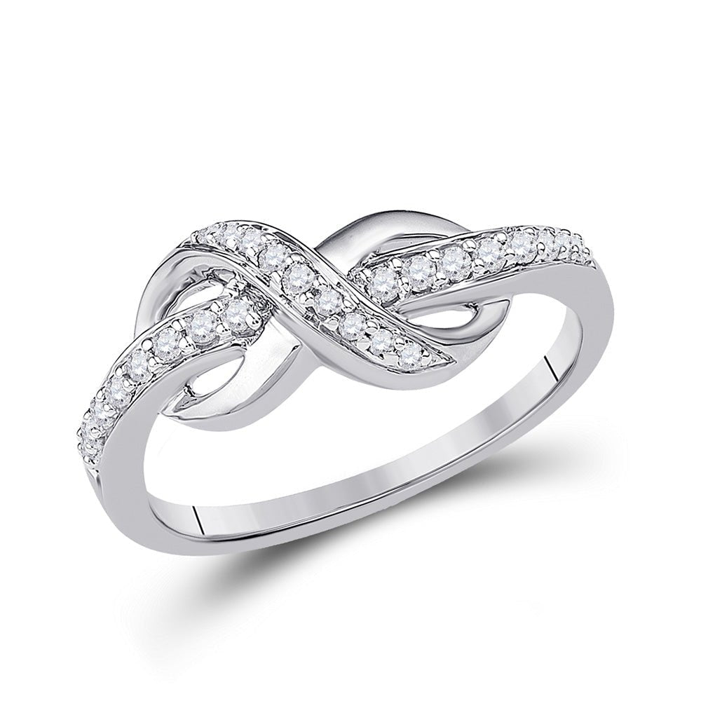 Eternal Love Diamond Knot Ring - Splendid Jewellery