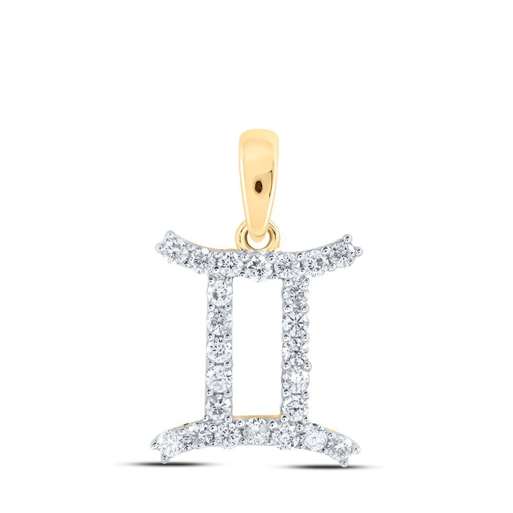 Gemini Celestial Splendor Diamond Pendant - Splendid Jewellery