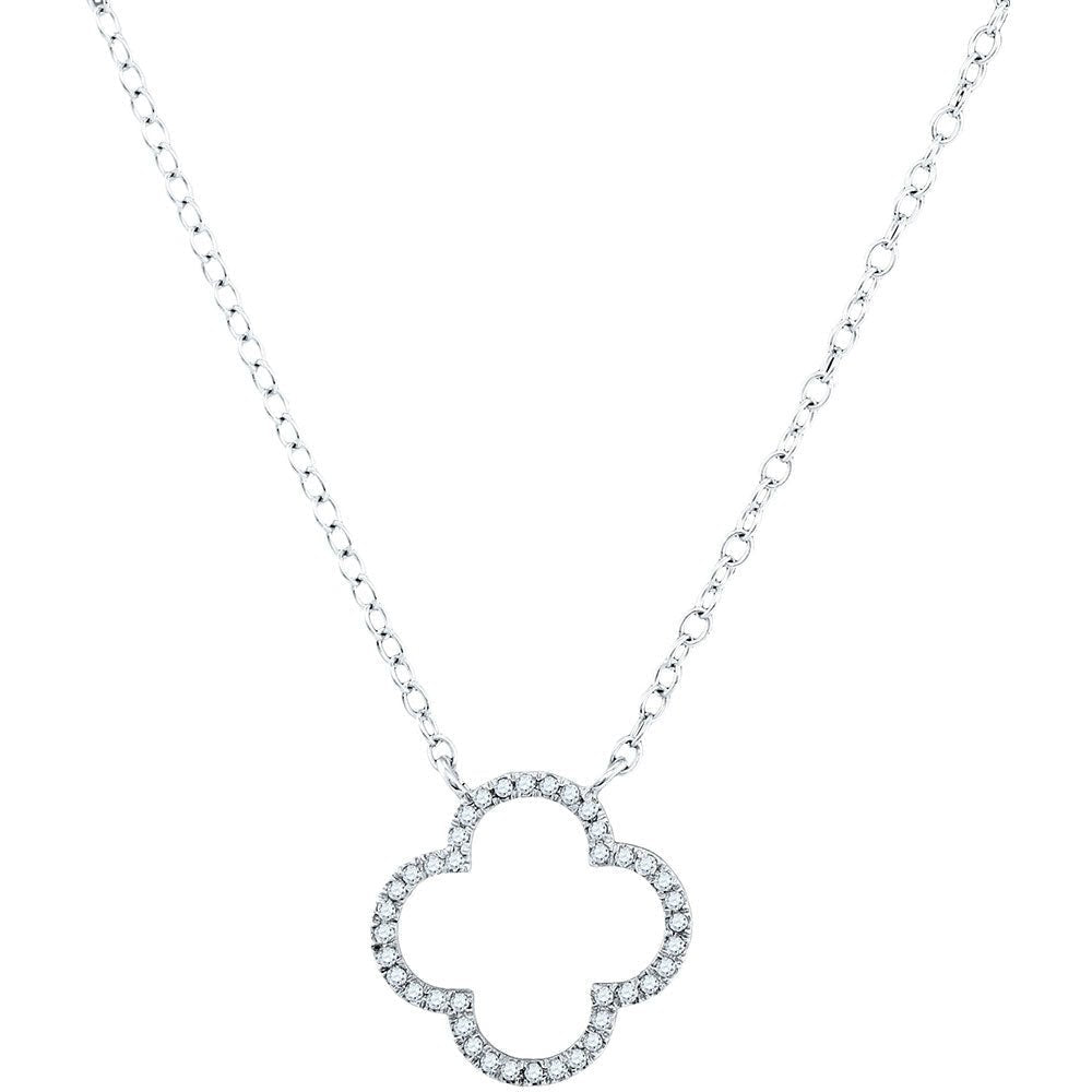 Luck and Beauty Diamond Clover Pendant Necklace - Splendid Jewellery