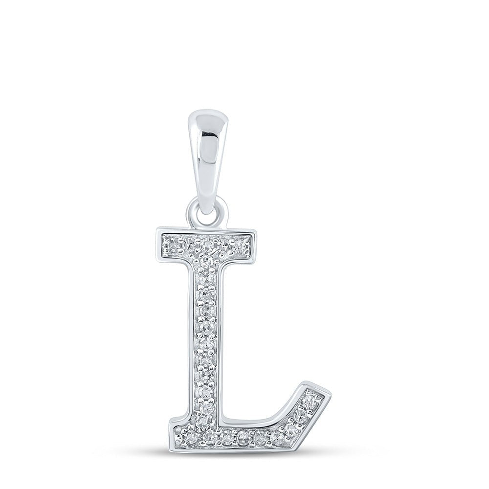 Lustrous Love Diamond Initial Pendant - Splendid Jewellery