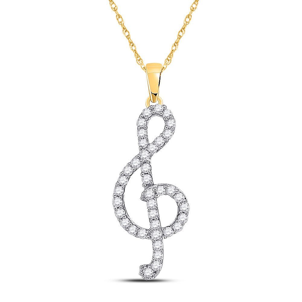 Melodic Harmony Diamond Pendant - Splendid Jewellery