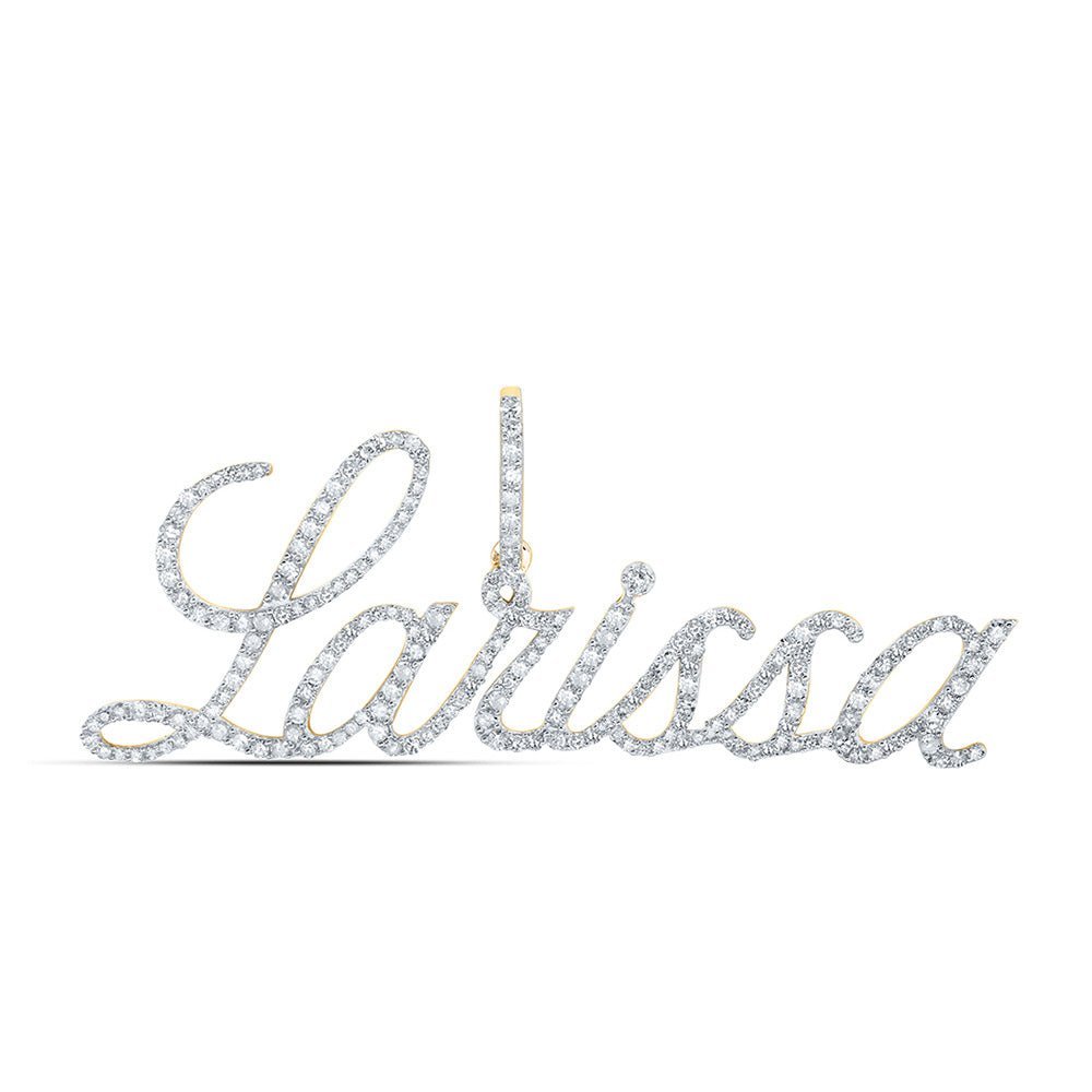 Personalized Diamond Initial Pendant in 10kt Yellow Gold - A Stunning Symbol of Elegance and Individuality - Splendid Jewellery
