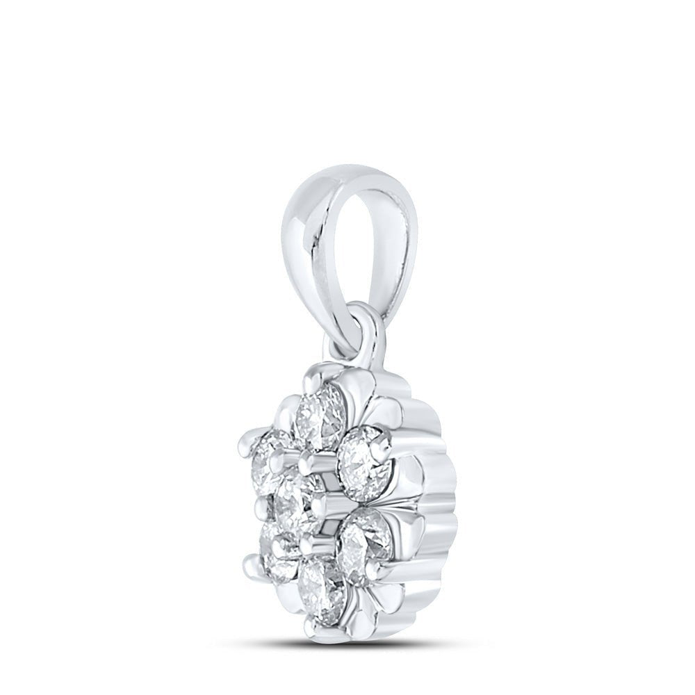 Radiant Blooms Diamond Pendant - Splendid Jewellery