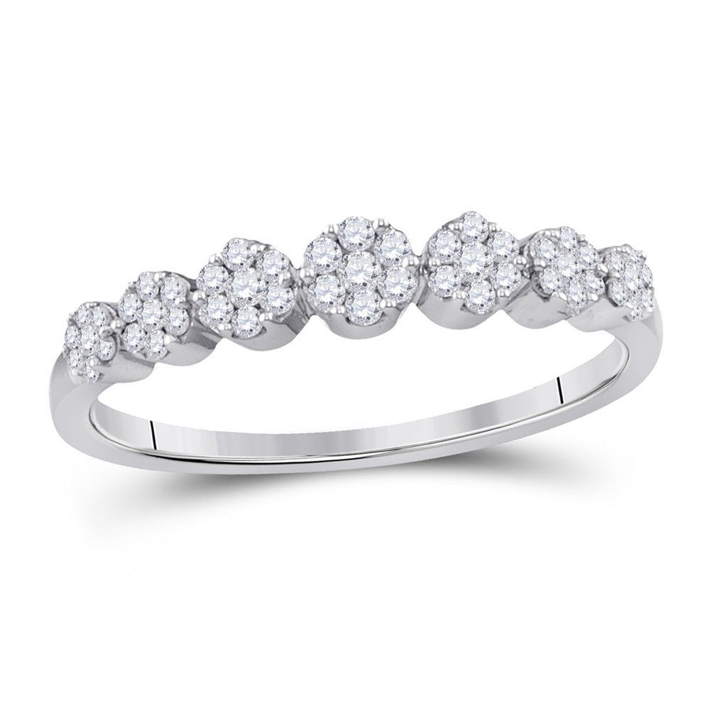 Radiant Blossom Diamond Cluster Ring - Splendid Jewellery