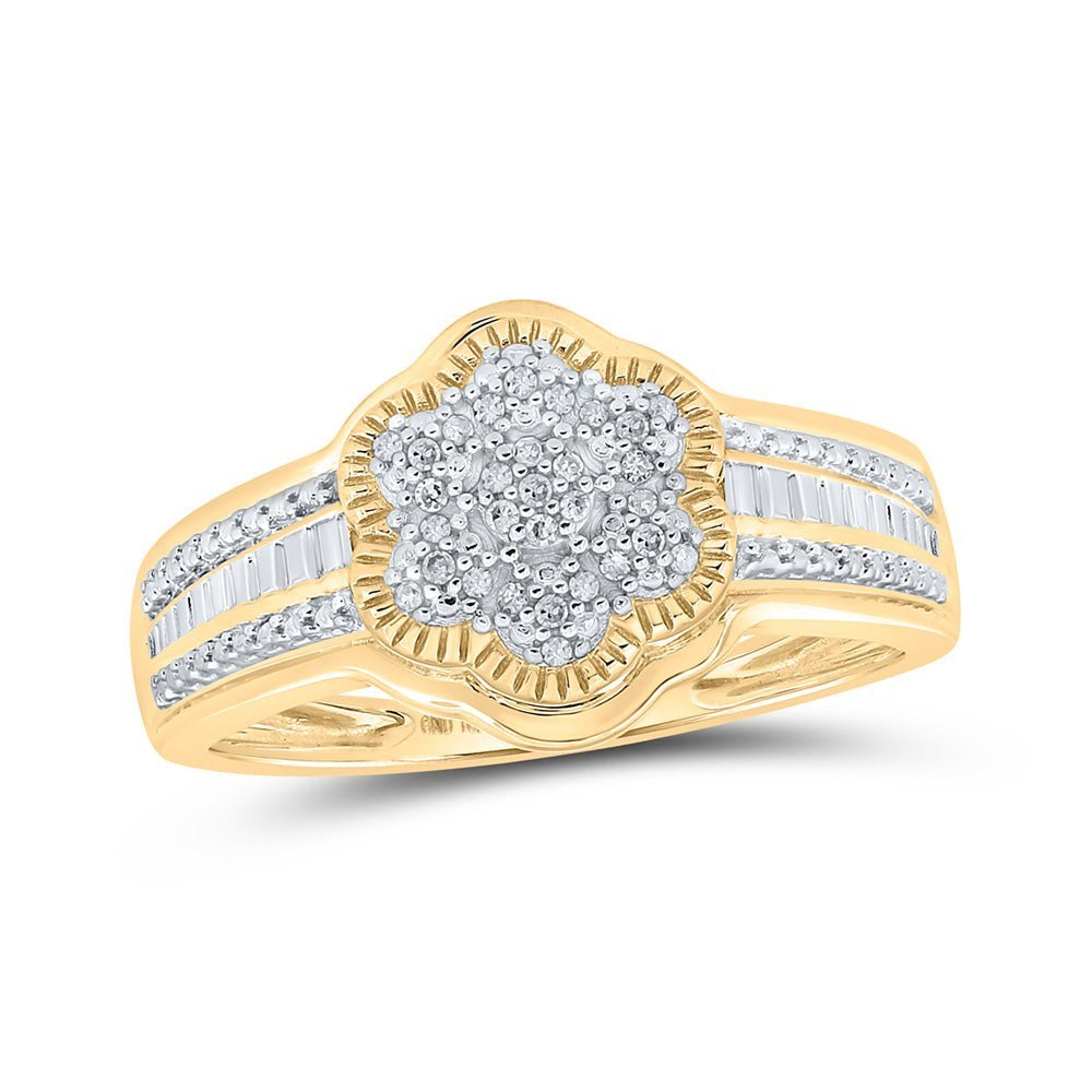 Radiant Blossom Diamond Ring - Splendid Jewellery