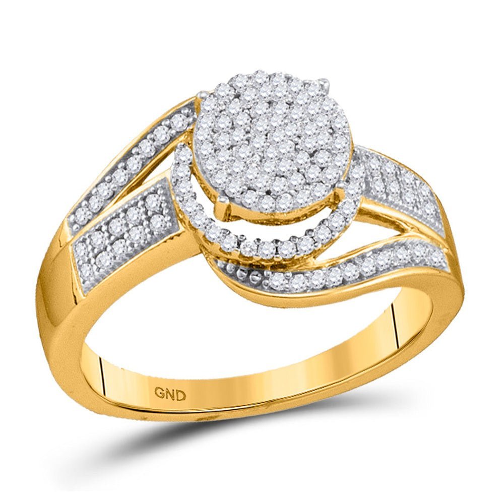 Radiant Brilliance Diamond Cluster Ring - Splendid Jewellery