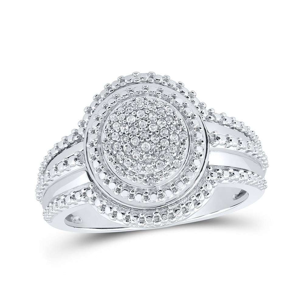 Radiant Brilliance Diamond Cluster Ring - Splendid Jewellery