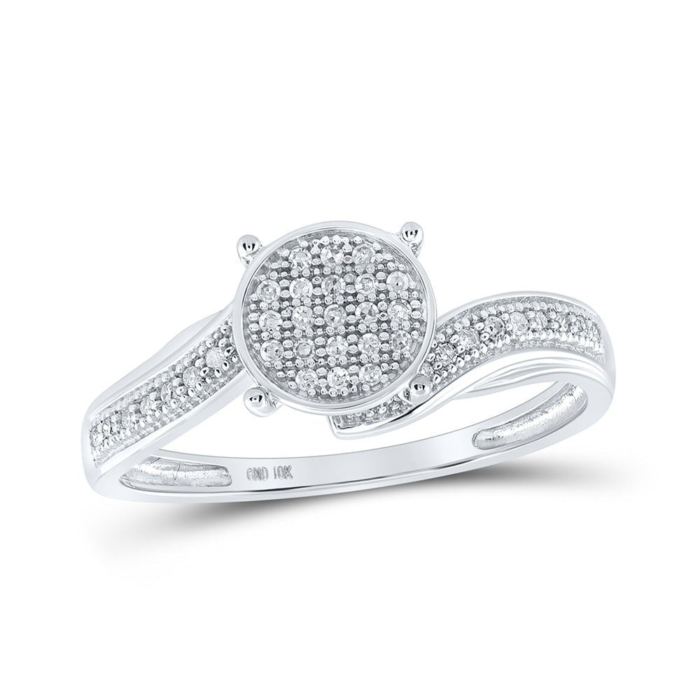 Radiant Brilliance Diamond Cluster Ring - Splendid Jewellery