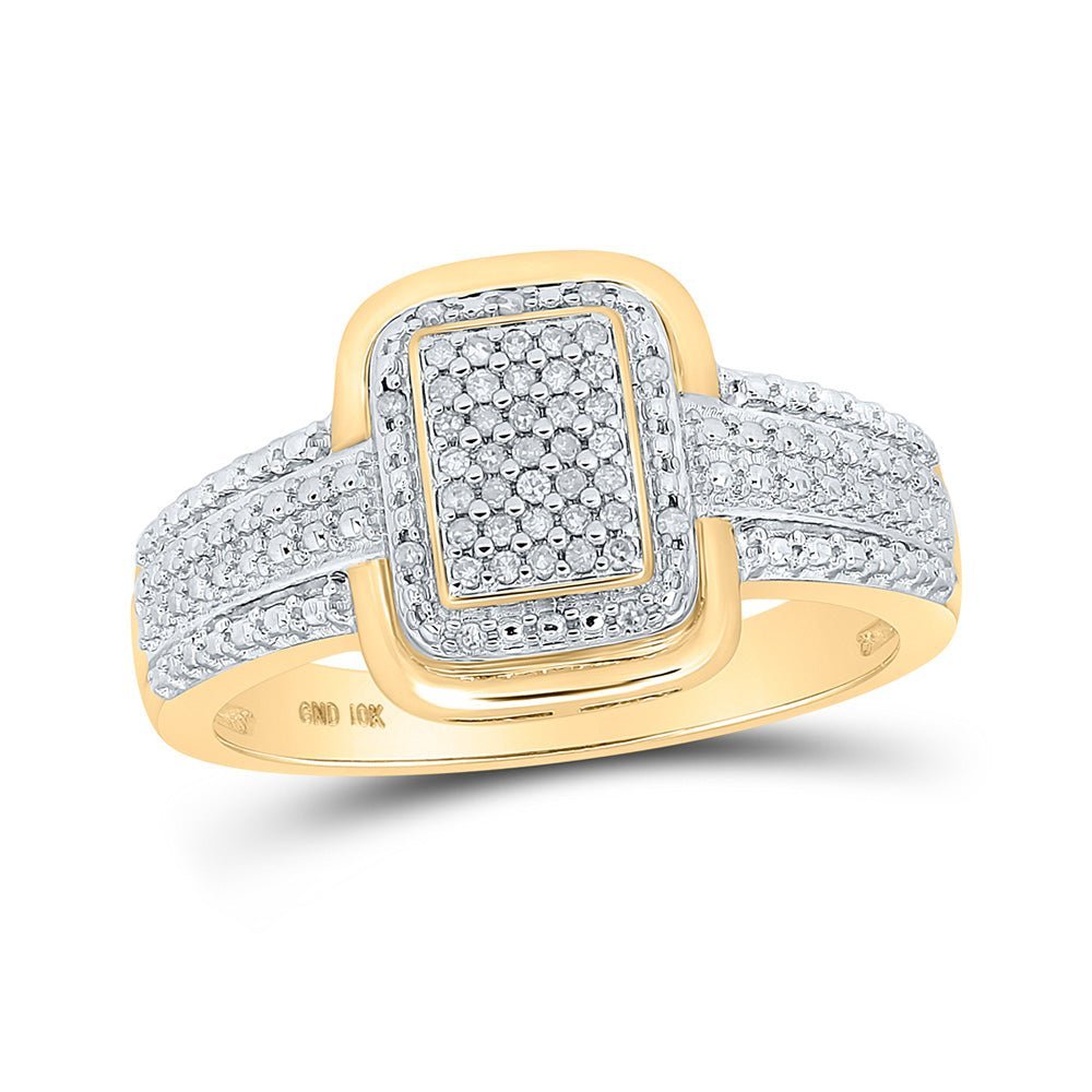 Radiant Brilliance Diamond Cluster Ring - Splendid Jewellery