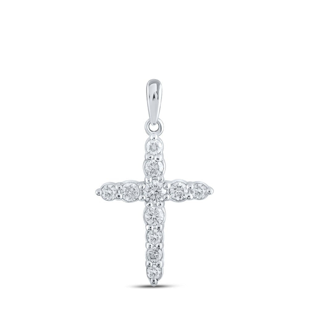 Radiant Devotion Diamond Cross Pendant - Splendid Jewellery
