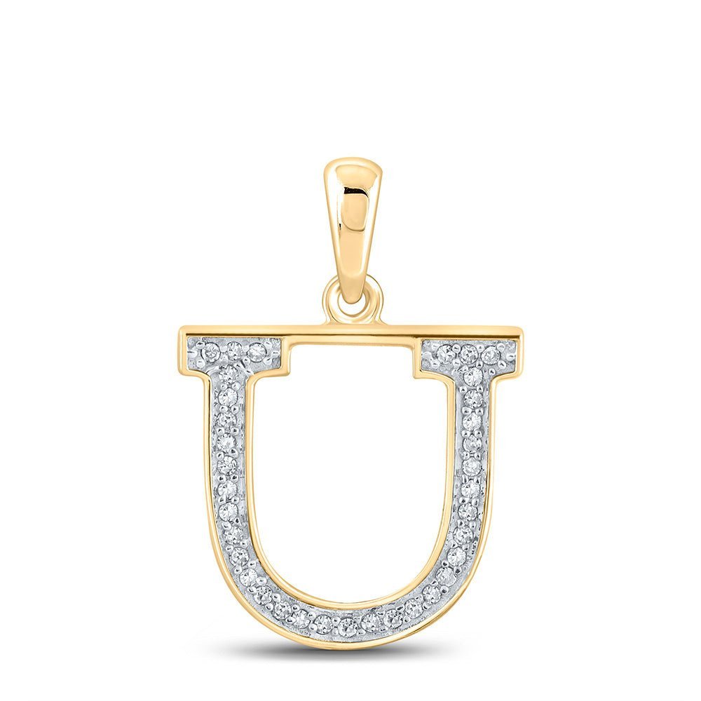 Radiant Gold and Diamond Initial Pendant: A Symbol of Elegance and Individuality - Splendid Jewellery