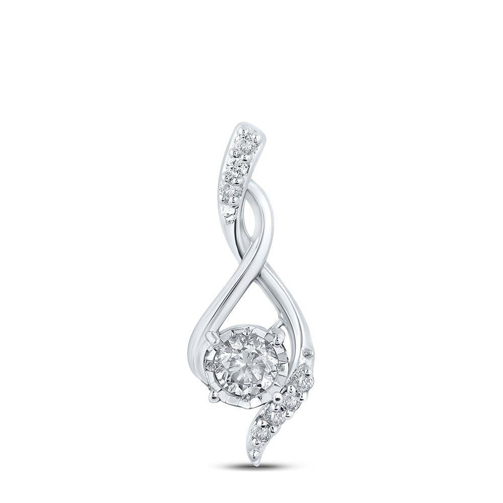 Radiant Halo Diamond Fashion Pendant - Splendid Jewellery