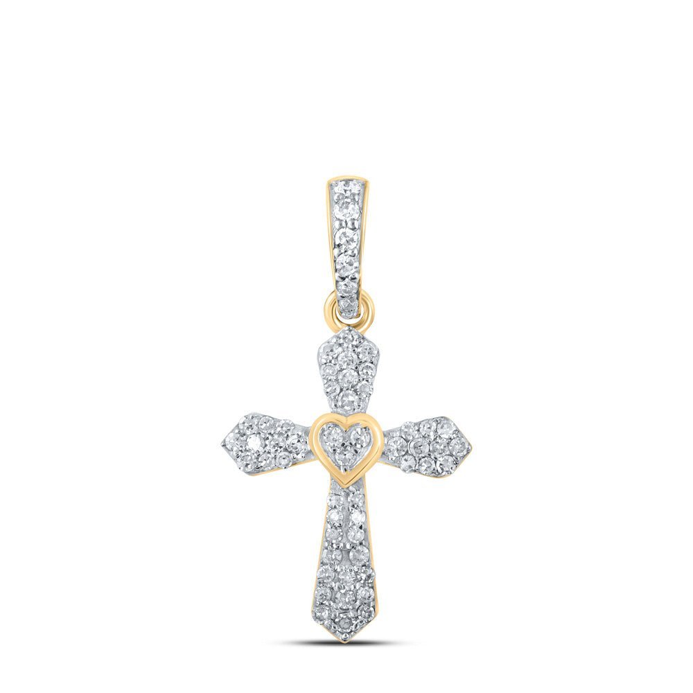 Radiant Love Diamond Cross Pendant - Splendid Jewellery