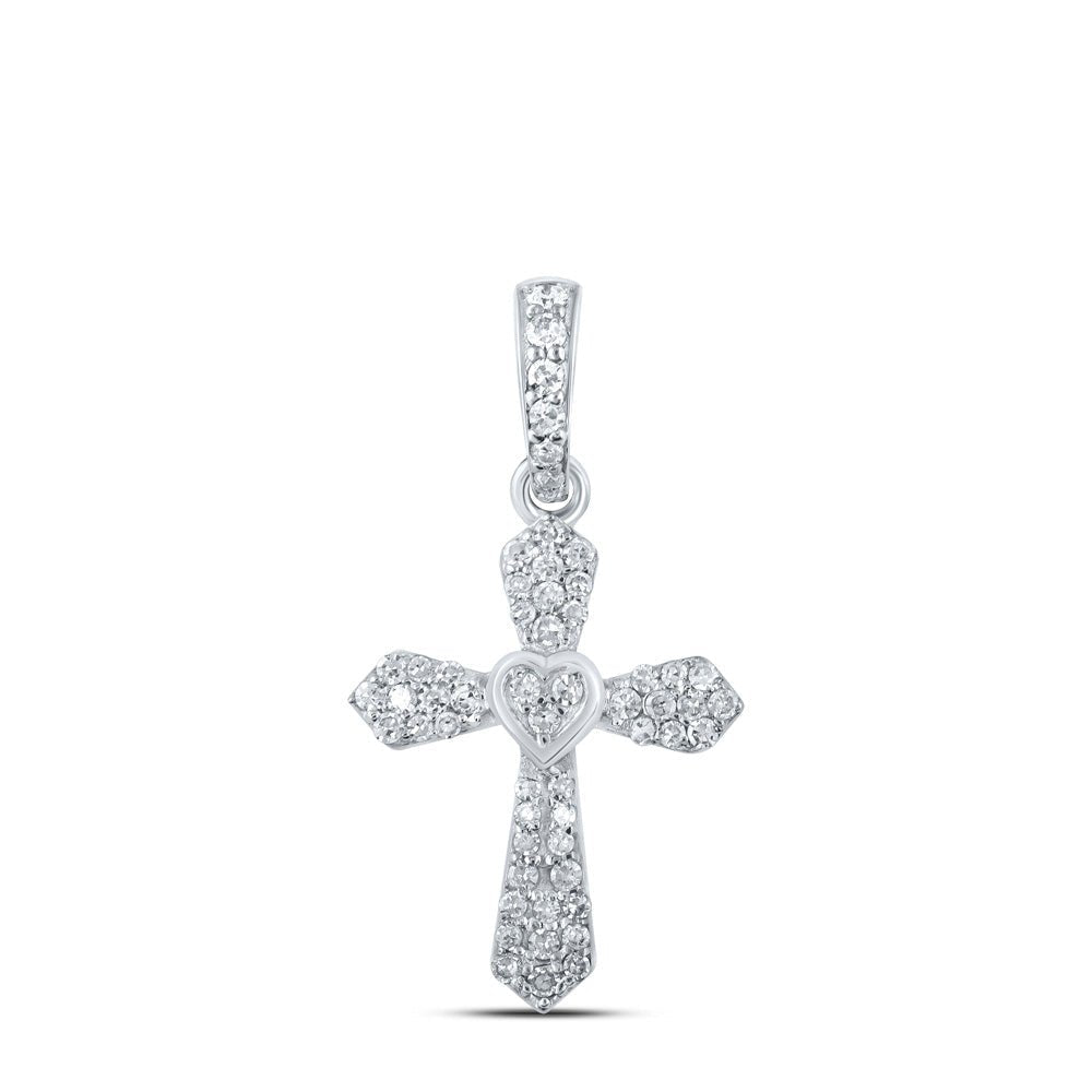 Radiant Love Diamond Cross Pendant - Splendid Jewellery