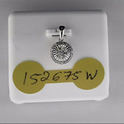 Radiant Love Diamond Halo Pendant - Splendid Jewellery