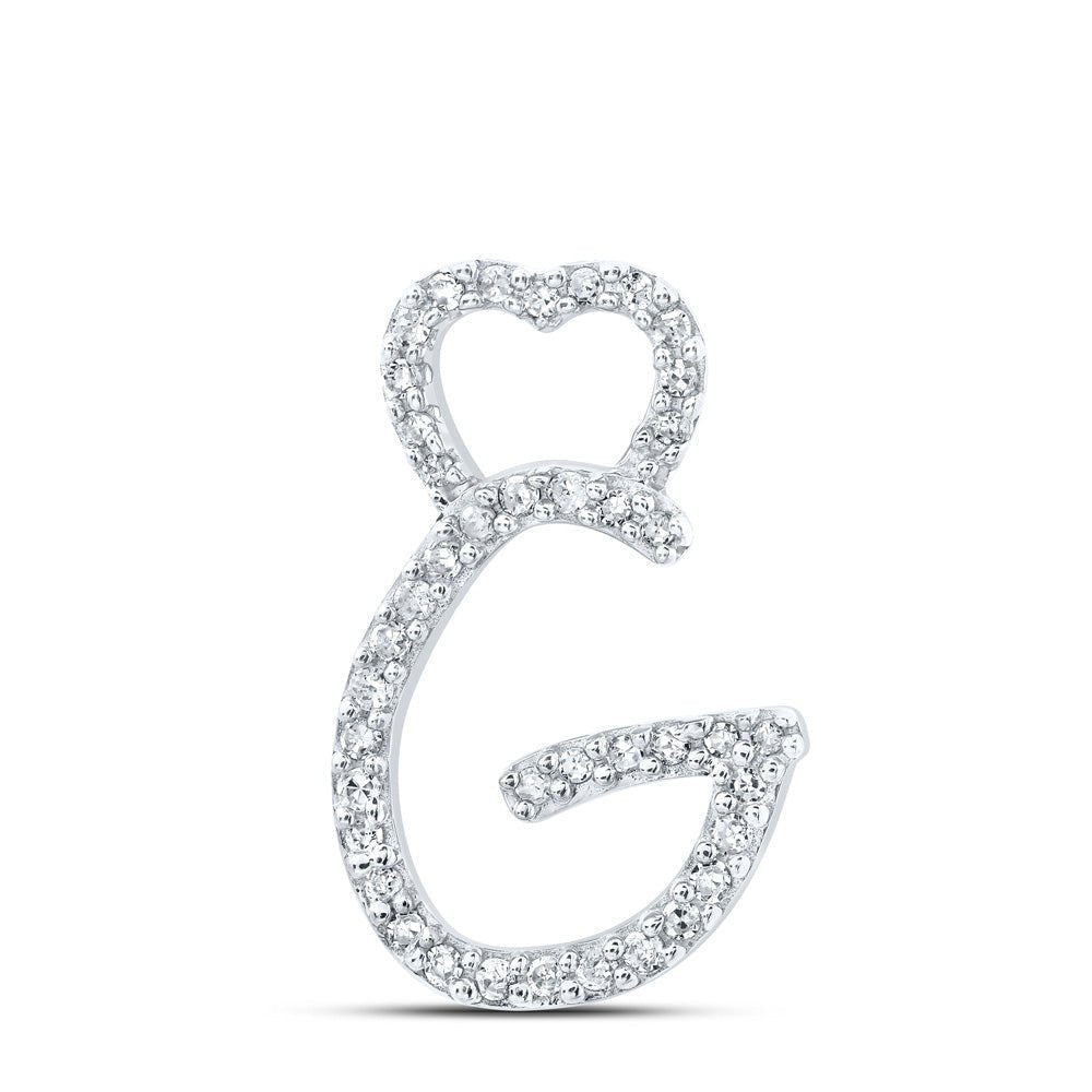 Radiant Love Diamond Initial Pendant - Splendid Jewellery
