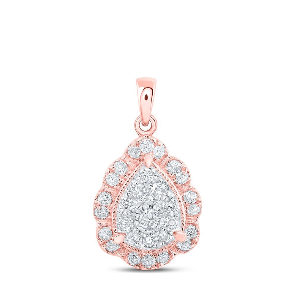 Radiant Love Diamond Teardrop Pendant - Splendid Jewellery