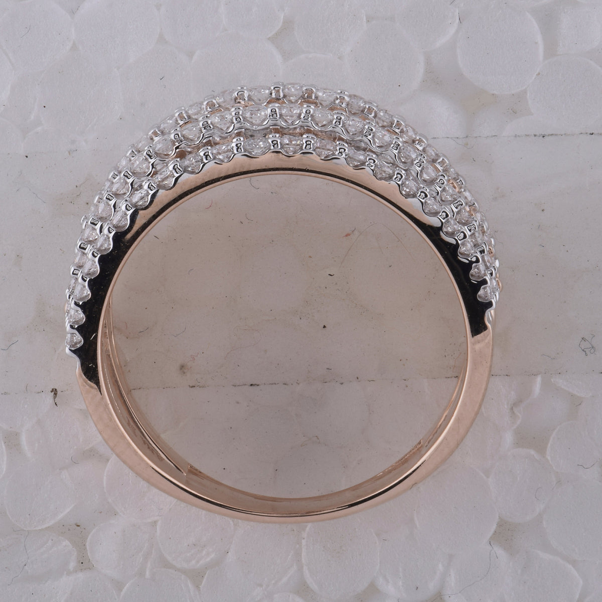 Radiant Rose: 14kt Rose Gold Diamond Band for Women - 1 Cttw - Splendid Jewellery