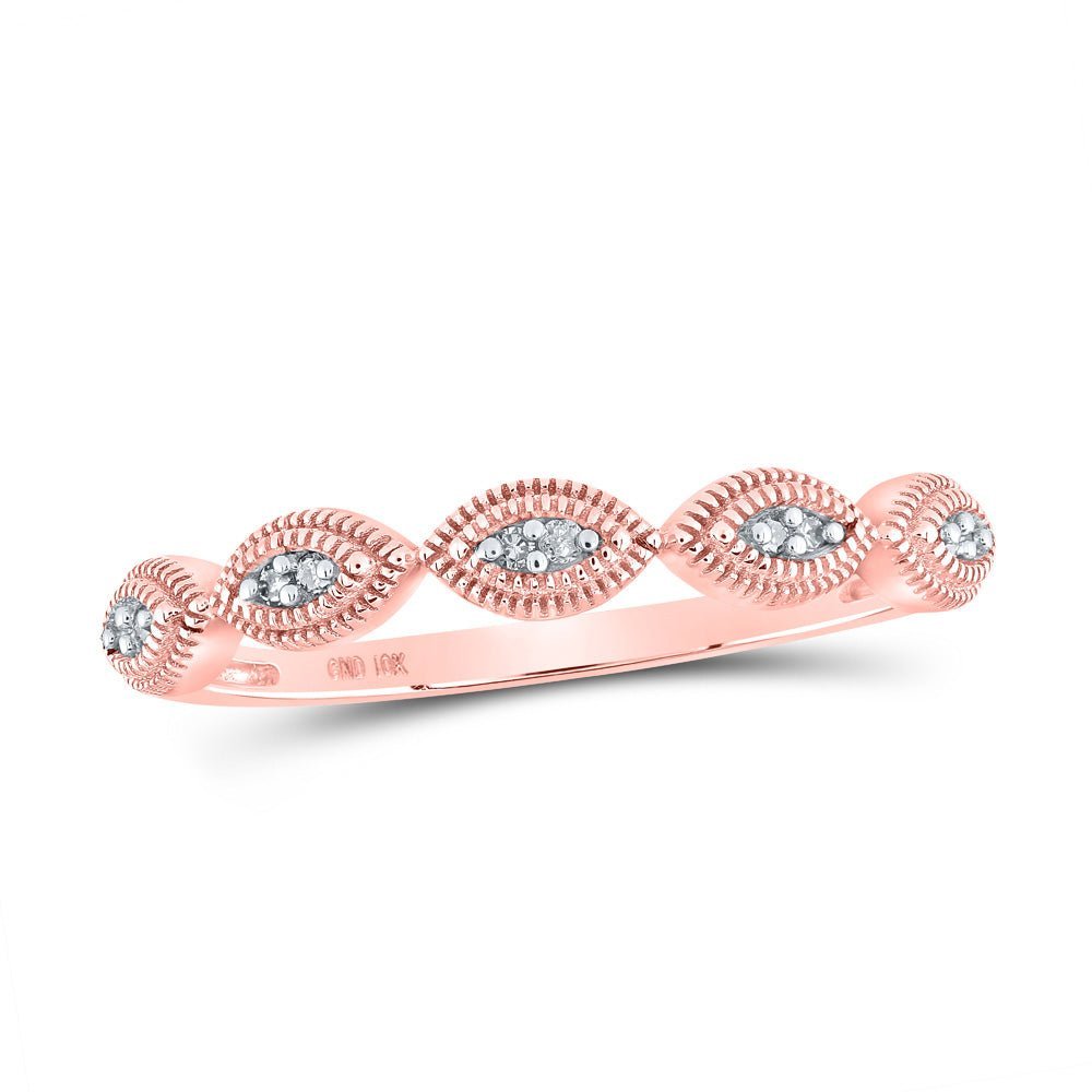Radiant Rose Gold Diamond Band Ring - Splendid Jewellery