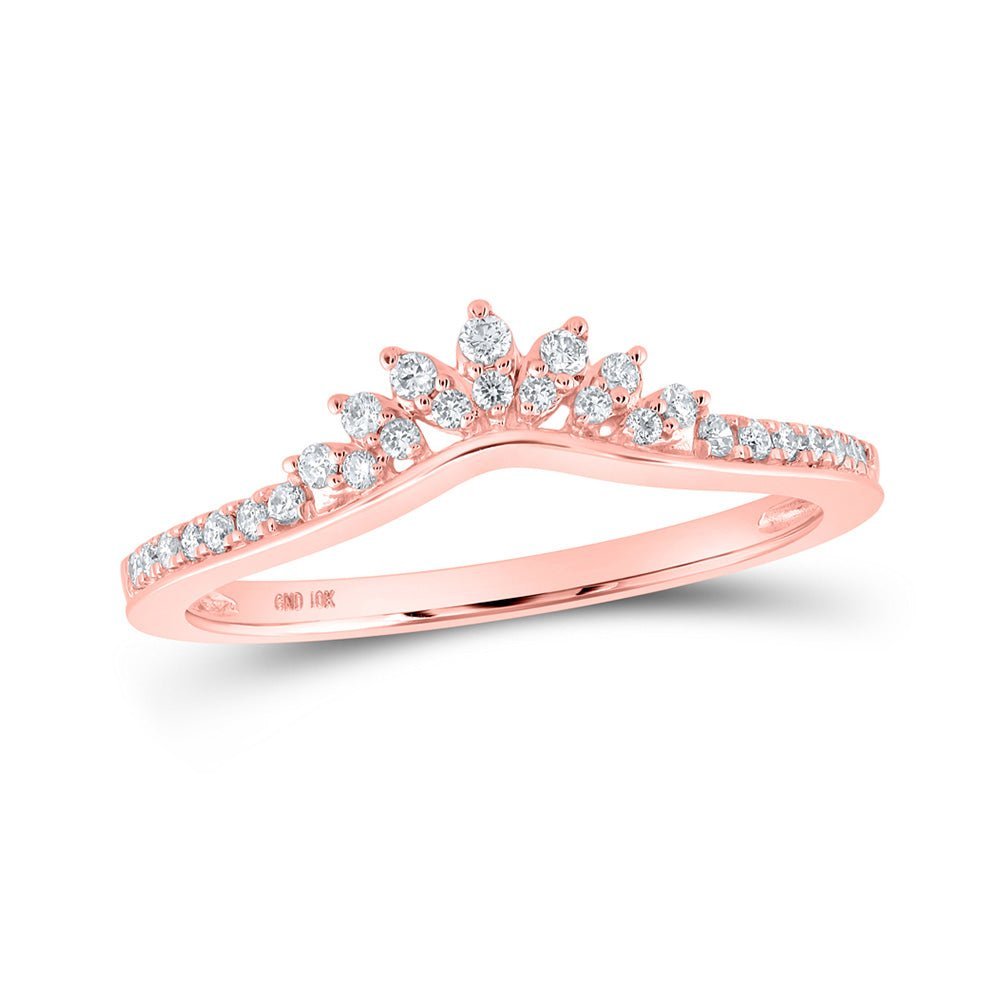 Radiant Rose Gold Diamond Wedding Band Brilliance - Splendid Jewellery