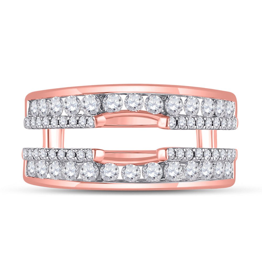 Radiant Rose Gold Diamond Wrap Ring Guard Enhancer - Splendid Jewellery
