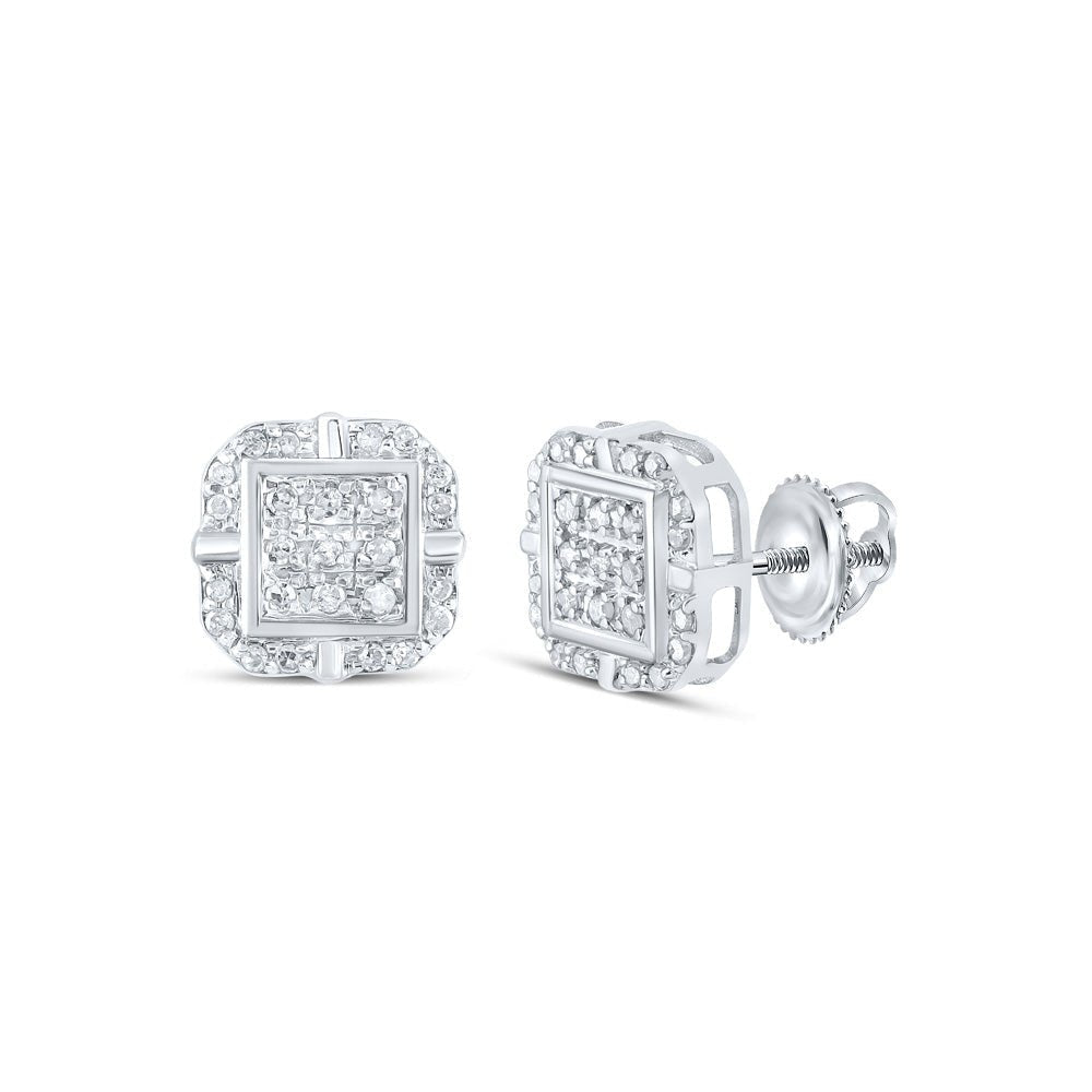 Radiant Square Diamond Elegance Earrings - Splendid Jewellery