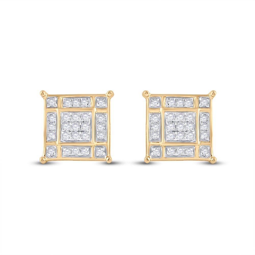 Radiant Square Diamond Elegance Earrings - Splendid Jewellery