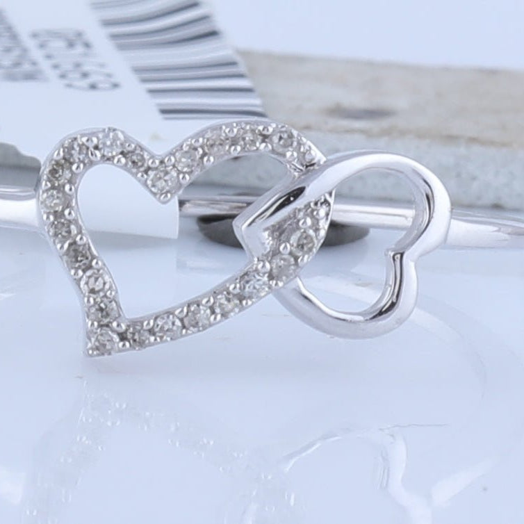 Romantic Love Diamond Heart Ring - Splendid Jewellery