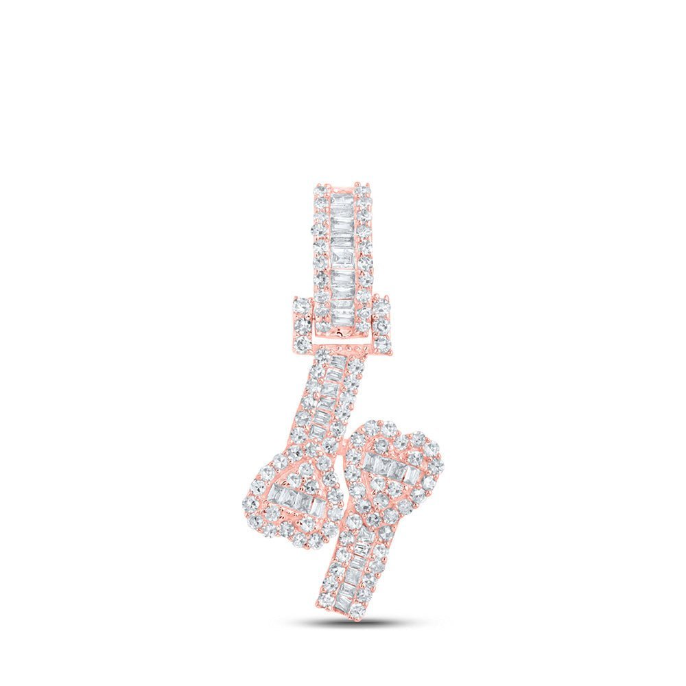 Romantic Rose Gold Diamond Heart Cuff Pendant - Splendid Jewellery