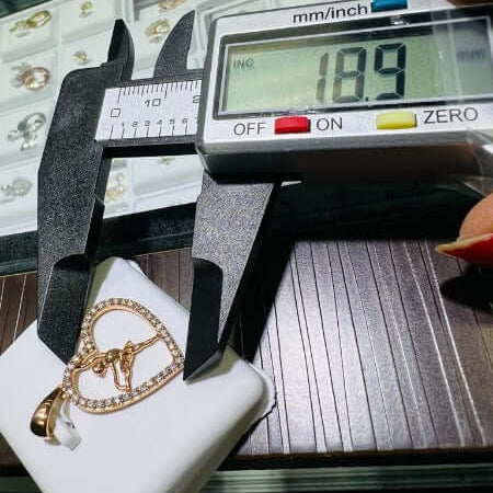 Romantic Rose Gold Diamond Heart Pendant - Splendid Jewellery