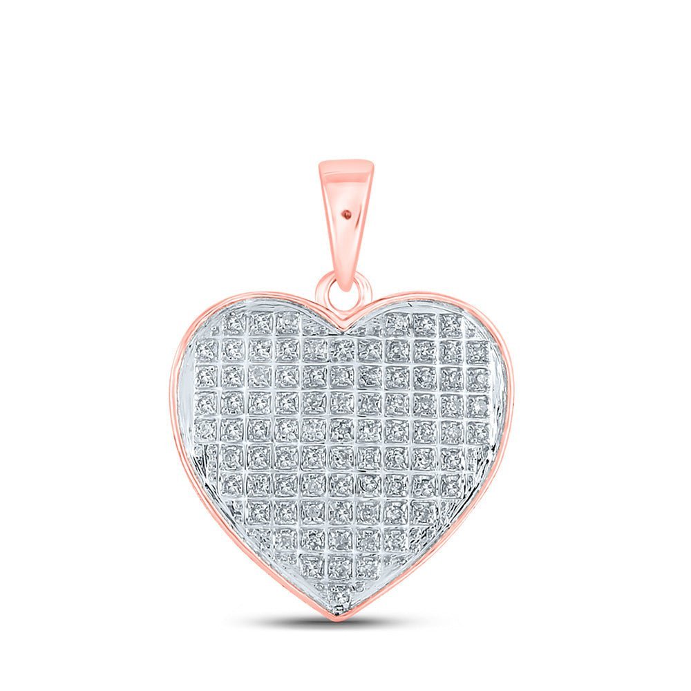 Romantic Rose Gold Diamond Love Pendant - Splendid Jewellery