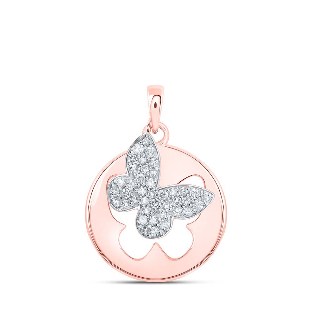 Rose Gold Diamond Butterfly Pendant: A Symbol of Elegance and Transformation - Splendid Jewellery