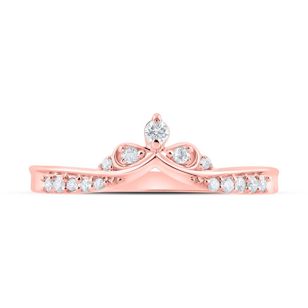 Rose Gold Diamond Chevron Band: A Mesmerizing Masterpiece - Splendid Jewellery