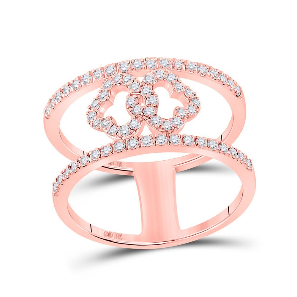 Rose Gold Diamond Elegance Band - Splendid Jewellery