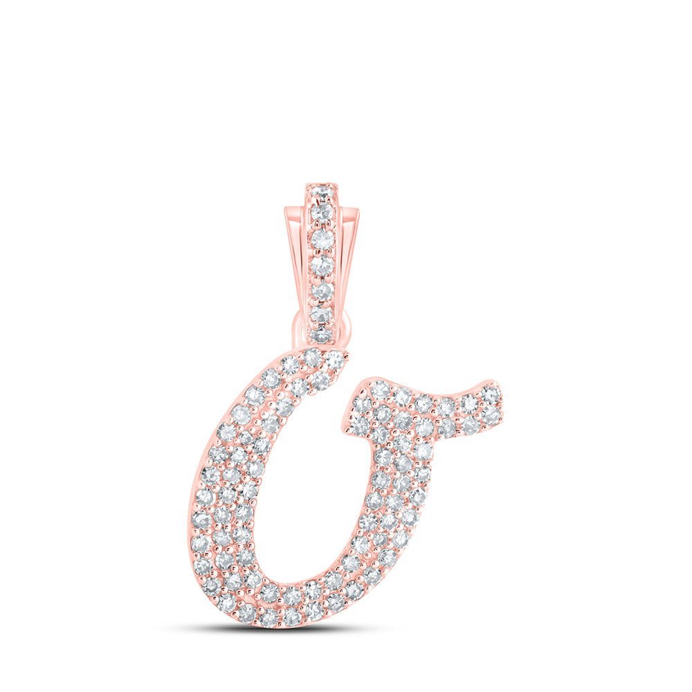 Rose Gold Diamond Initial Pendant: A Shimmering Expression of Love and Elegance - Splendid Jewellery